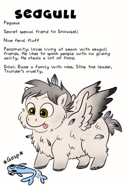 ambiguous_feral ambiguous_gender duo feathers feral fur green_eyes grey_hair grey_hooves grey_tail grey_wings hair hooves mouth_closed side_view simple_background standing struggling tail text tongue tongue_out white_background white_body white_fur wings young young_ambiguous young_feral squeegull fluffy_pony mythology aquatic equid equine fish fluffy_pony_(species) mammal mythological_creature mythological_equine pegasus 2025 absurd_res character_name digital_media_(artwork) english_description english_text hi_res species_name