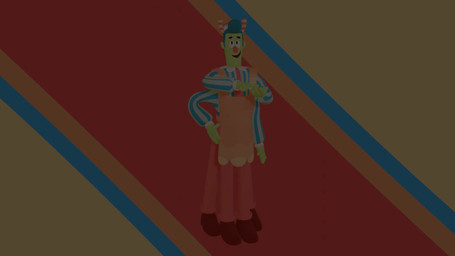 4_arms 4_legs antennae_(anatomy) anthro apron black_eyes blue_hair bottomwear brown_clothing brown_footwear brown_shoes clothed clothing collar cuffs_(clothing) eyebrows footwear green_body green_ears green_skin hair happy hat headgear headwear long_sleeve_shirt long_sleeves male multi_arm multi_leg multi_limb multicolored_antennae name_tag orange_antennae orange_nose pants pattern_clothing pattern_shirt pattern_topwear pompadour shirt shoes slacks solo striped_clothing striped_shirt striped_topwear stripes topwear suinart welcome_home howdy_pillar animal_humanoid arthropod arthropod_humanoid caterpillar humanoid insect insect_humanoid larva lepidopteran 16:9 2025 3d_(artwork) animated digital_media_(artwork) hi_res long_playtime sound turntable_(animation) video widescreen
