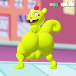 anthro apple backsack balls big_butt blinking bottom_heavy buckteeth butt candy candy_apple circumcised dessert food food_on_face fruit fur genitals green_body green_fur heart_nose heart_symbol humanoid_genitalia humanoid_penis lollipop looking_back male open_mouth penis pink_nose plant rear_view shaking_butt smile solo standing tail teapot_(body_type) teeth thick_thighs wide_hips onyxsplash happy_tree_friends nutty_(htf) mammal rodent sciurid tree_squirrel 1:1 2024 3d_(artwork) 3d_animation animated digital_media_(artwork) english_description loop short_playtime