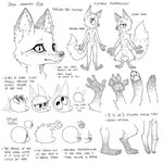 anthro claws digitigrade ears_down eyelashes fangs feet fur humanoid_feet humanoid_hands inner_ear_fluff male multi_nipple narrowed_eyes nipples pawpads paws pivoted_ears plantigrade pupils slit_pupils smile snout solo standing supernumerary_nipples tail teeth text tuft ljrmr fox_(ljrmr) canid canine fox mammal 1:1 2021 absurd_res digital_drawing_(artwork) digital_media_(artwork) english_text greyscale handwritten_text hatching_(art) hi_res model_sheet monochrome paint_tool_sai_(artwork) shaded nonbinary_(lore)