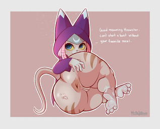 anal_request anthro anus big_butt blue_eyes bottomless butt clothed clothing female genitals hair hand_on_butt hood looking_back oral_request pink_hair presenting presenting_anus requesting rimming_request sex_request solo spread_anus spread_butt spreading tan_body text thick_thighs vulva whiskers yellow_sclera mellojellowo capcom monster_hunter monster_hunter_stories_2:_wings_of_ruin tsukino_(monster_hunter_stories) felid felyne lynian mammal palico english_text