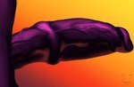 big_penis close-up genital_shot genitals glistening glistening_body long_penis male medial_ring penis penis_shot purple_penis solo vein veiny_penis corinoch_(artist) corinoch goo_creature monster