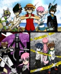 anthro anthro_kai clothing female group gun male melee_weapon parody ranged_weapon sword tail weapon young raxkiyamato durarara!! one_piece soul_eater black_star_(soul_eater) death_the_kid elizabeth_thompson maka_albarn masaomi_kida mikado_ryuugamine monkey_d._luffy nami_(one_piece) patricia_thompson raxki_yamato roronoa_zoro sanji_(one_piece) soul_evans tsubaki_nakatsukasa usopp animate_inanimate canid canine canis domestic_cat domestic_dog felid feline felis fox human living_gun living_melee_weapon living_ranged_weapon living_scythe living_sword living_weapon mammal wolf