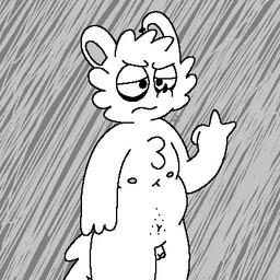 angry anthro balls belly biped body_hair casual_nudity cheek_tuft chest_hair chest_tuft ear_piercing eyeshadow facial_tuft flaccid fluffy fluffy_tail fur genitals gesture grey_background hand_gesture happy_trail head_tuft humanoid_genitalia humanoid_penis makeup male male_anthro middle_finger moobs navel nipples nude_anthro nude_male overweight overweight_anthro overweight_male penis penis_tip piercing pose shaved simple_background small_balls small_penis small_penis_exposure solo standing tail tired_eyes tuft white_body white_fur white_fur_tuft dexoxeck normalsville reno_(normalsville) chinchilla chinchillid mammal rodent 1:1 2025 black_and_white digital_drawing_(artwork) digital_media_(artwork) line_art low_res monochrome portrait signature three-quarter_portrait
