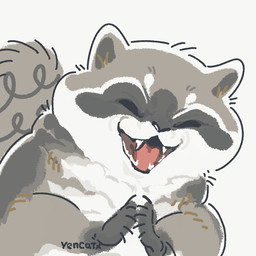 black_eyes black_nose chibi dot_eyes feral grey_body simple_background simple_eyes solo white_body yencatx mammal procyonid raccoon 1:1 2022
