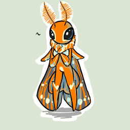 antennae_(anatomy) black_eyes breasts female green_background insect_wings non-mammal_breasts simple_background solo wings xenochelle arthropod insect lepidopteran moth regal_moth saturniid 1:1 hi_res