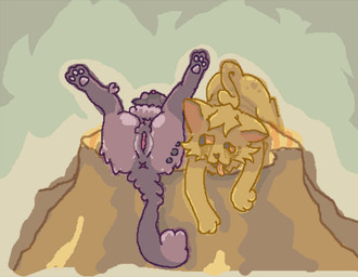 anus ass_up bodily_fluids butt crying duo female feral fluffy fluffy_tail forced freckled_butt freckled_face freckles fur genitals grey_body grey_fur imminent_rape imminent_sex looking_at_another lying male on_back orange_body orange_fur pawpads paws simple_background spread_legs spreading tail tears tongue tongue_out toony tree_stump vulva young itsrainbow_(artist) warriors_(book_series) brackenfur_(warriors) cinderpelt_(warriors) domestic_cat felid feline felis mammal brother_(lore) brother_and_sister_(lore) sibling_(lore) sister_(lore)