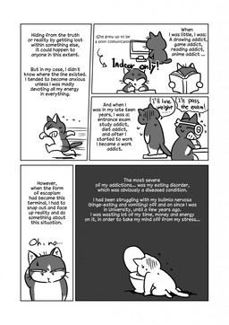 book border front_view grey_background kneeling pencil_(object) rear_view running side_view simple_background sitting solo speech_bubble standing text toilet white_background white_border maririn domestic_cat felid feline felis mammal 2015 comic english_text hi_res monochrome