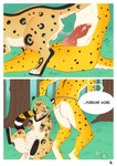 after_anal after_orgasm animal_genitalia animal_penis anthro anthro_on_feral anthro_penetrating anthro_penetrating_feral anus balls bestiality biped bodily_fluids bottomwear breeding_slave canine_genitalia canine_penis clothed clothing cum cum_in_ass cum_inside dialogue duo erection eyewear feline_genitalia feline_penis feral feral_penetrated forest fully_sheathed fur genital_fluids genitals glasses grass knot knotted_penis loincloth loincloth_only male male/male markings nature nude outside pawpads paws penetration penile_spines penis plant pull_out quadruped sex sex_slave sheath side_view size_difference slave slim small_waist speech_bubble spots spotted_body spotted_fur spread_legs spreading tan_body tan_fur text topless tree white_body white_fur vorpale eaglethecheetah felix_(roadd) cheetah felid feline mammal comic digital_drawing_(artwork) digital_media_(artwork) english_text hi_res