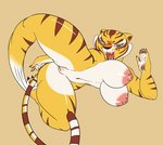 anthro breasts claws fangs female fighting_pose fur genitals nipple_dip nipples pose pussy solo stripes tail teeth thick_thighs seiiartworks dreamworks kung_fu_panda master_tigress felid mammal pantherine tiger hi_res