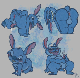 3_toes 4_arms antennae_(anatomy) anthro anus balls bent_over biped blue_balls blue_body blue_claws blue_fur blue_nose blue_pawpads blush bodily_fluids butt chest_tuft claws cum cumshot ears_down ejaculation feet finger_claws fur genital_fluids genitals grin grinning_at_viewer head_tuft holding_own_penis holding_penis looking_at_viewer looking_pleasured male masturbation multi_arm multi_limb multiple_poses notched_ear one_eye_half-closed open_mouth open_smile pawpads penile penile_masturbation penis pivoted_ears pose precum presenting presenting_hindquarters small_tail smile smiling_at_viewer solo spread_anus spread_butt spreading tail toe_claws toes tongue tongue_out tuft matthew-fox disney lilo_and_stitch stitch_(lilo_and_stitch) alien experiment_(lilo_and_stitch) 2025 hi_res