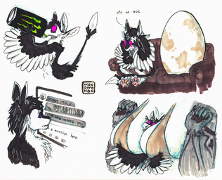 3_fingers 3_toes 4_ears 5_fingers anthro between_breasts beverage big_breasts big_egg big_pupils big_tail bikini bikini_top black_body black_claws black_feathers black_fur black_hair black_sclera blush blush_lines blushing_profusely breast_squish breasts can chat chat_box chest_tuft claws clothed clothing container covering covering_face dialogue digitigrade dilated_pupils drinking duo egg electronics ellipsis embarrassed energy_drink extreme_size_difference faceless_character faceless_female feathered_wings feathers feet female fingers fluffy front_view fur furniture hair holding_can holding_container holding_object huge_breasts huge_egg larger_anthro larger_female looking_at_screen looking_at_viewer looking_away male male/female markings micro monitor motion_lines multi_ear nude on_sofa pawpads paws pink_pawpads pupils purple_eyes raised_arm raised_arms shaking shy side_view silly simple_background sitting sitting_on_sofa size_difference smaller_anthro smaller_male sofa solo spots spotted_markings squish swimwear tail text toes trembling tuft two-piece_swimsuit white_body white_feathers white_fur winged_arms wings woronyonok monster_energy skype demetra_(yebjiwara) fyr_(fenrir784) avali avian bird cheetah felid feline king_cheetah mammal 2024 absurd_res artist_name english_text full-length_portrait guide_lines half-length_portrait hi_res marker_(artwork) meme multiple_scenes pen_(artwork) portrait russian_text signature sketch_page three-quarter_portrait traditional_media_(artwork) translated