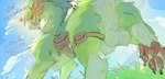 anal animal_genitalia balls butt feral genitals low-angle_view male pawpads paws penis penis_tip sheath famir mythology bovid caprine dragon goat hybrid mammal mythological_creature mythological_scalie scalie absurd_res hi_res