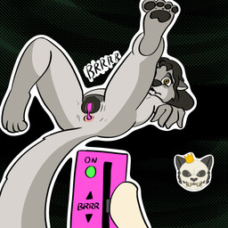 animal_genitalia animal_vulva black_hair brown_eyes canine_genitalia canine_vulva controller crown disembodied_head female fur genitals grey_body grey_fur hair headgear kinktober25 looking_at_viewer masturbation remote_control sex_toy simple_background vaginal vaginal_masturbation vibrator vulva kingkuraselache kinktober emine_(kingkuraselache) canid canine canis mammal wolf 1:1 hi_res
