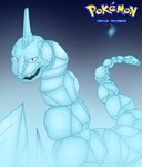 ambiguous_gender armless black_eyes blue_body crystal legless solo jhony_ryu nintendo pokemon pokemon_reloaded crystal_onix generation_1_pokemon onix pokemon_(species)