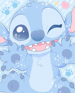 4_fingers 4_toes ambiguous_gender anthro blue_body blue_claws blue_eyes blue_finger_claws blue_fur blue_pawpads blue_toe_claws chest_tuft claws feet fingers footprint fur head_tuft heart_symbol looking_at_viewer one_eye_closed open_mouth open_smile pawpads pawprint pink_tongue smile smiling_at_viewer solo sparkles star_symbol toes tongue tuft wink winking_at_viewer noclo326 disney lilo_and_stitch stitch_(lilo_and_stitch) alien experiment_(lilo_and_stitch) 2026 digital_drawing_(artwork) digital_media_(artwork) hi_res male_(lore)