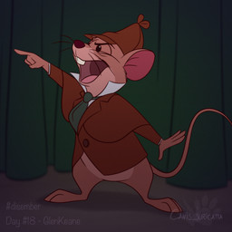 anthro ascot bottomless bottomless_anthro bottomless_male buckteeth clothed clothing coat detective_hat fur gesture hand_gesture hat headgear headwear male open_mouth pointing raised_tail solo standing tail teeth tongue topwear whiskers atimon disney the_great_mouse_detective the_rescuers_(disney) basil_(disney) mammal mouse murid murine rodent 1:1 2023 signature