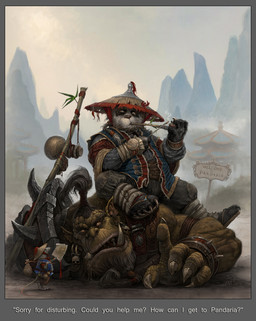 5_fingers anthro claws clothed clothing day detailed_background fingers fur group male outside pipe size_difference sky teeth text white_body white_fur leo_hao blizzard_entertainment warcraft bear humanoid mammal mouse murid murine orc pandaren rodent absurd_res digital_media_(artwork) english_text hi_res
