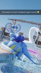 anthro big_breasts big_butt blue_body breasts butt claws curvy_figure female flirting flirting_with_viewer forked_tongue hourglass_figure huge_breasts huge_thighs markings multicolored_body multicolored_scales pool pool_float pool_toy poolside scales smile smiling_at_viewer snake_hood solo splash splashing_water striped_body striped_markings striped_tail stripes sunny tail tail_markings thick_thighs toe_claws tongue tongue_out ventral_scales water wide_hips yellow_eyes xelli blender_cycles szarla_(xelli) cobra lizard reptile scalie snake 3d_(artwork) 9:16 blender_(artwork) digital_media_(artwork) hi_res