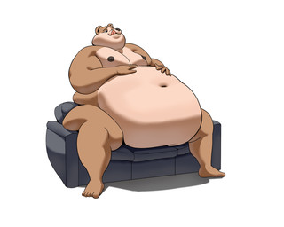 anthro belly big_belly fat_arms fat_legs furniture huge_belly hyper hyper_belly larger_male male moobs obese obese_anthro obese_male on_sofa overweight overweight_anthro overweight_male sitting sitting_on_sofa size_difference sofa solo buxim canid canine mammal 5:4 hi_res