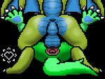 anal anal_knotting anal_penetration anal_tugging anthro balls balls_deep bodily_fluids butt cum cum_in_ass cum_inside from_front_position genital_fluids genitals knotting lying missionary_position nude on_back penetration penis sex spread_wings tail wings jazovyx mythology jazovyx_(character) limeshi canid canine canis dragon mammal mythological_creature mythological_scalie scalie wolf 2d_animation animated digital_media_(artwork) low_res pixel_(artwork) pixel_animation short_playtime