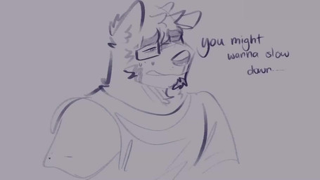 anthro bodily_fluids cinemagraph clothed clothed_anthro clothed_male clothing dialogue duo eating grey_background male male_anthro nervous nervous_sweat open_mouth shirt simple_background surprised sweat t-shirt teeth text topwear yelling melaisen on_my_block bau_(melaisen) akita canid canine canis domestic_dog mammal spitz 16:9 2023 2d_animation animated bust_portrait digital_media_(artwork) english_audio english_description english_text portrait short_playtime sound video voice_acted widescreen