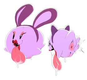 anus bedroom_eyes bodily_fluids butt_slap drooling duo eyelashes fake_cat_ears fake_ears fake_rabbit_ears female genital_fluids genitals lips lipstick makeup narrowed_eyes not_furry presenting saliva seductive sharp_teeth simple_background slap slapping_own_butt slapping_self teeth tongue tongue_out vaginal_fluids vulva white_background sunibee mario_bros nintendo paper_mario paper_mario:_the_thousand_year_door lahla_(mario) peeka_(mario) boo_(mario) ghost spirit colored sibling_(lore) sister_(lore) sisters_(lore) twins_(lore)
