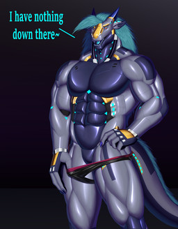 abs anthro featureless_crotch glistening glistening_body horn looking_at_viewer machine male muscular muscular_male null pecs simple_background solo tail text todisllo mythology dragon mythological_creature mythological_scalie robot scalie absurd_res digital_media_(artwork) english_text hi_res