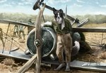 4_toes anthro biplane cigarette day detailed_background feet fingers group male outside sky smoking toes himeragoldtail border_collie canid canine canis collie domestic_dog herding_dog mammal pastoral_dog sheepdog 2021 digital_media_(artwork)