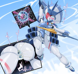 action_pose anus blush bodily_fluids breasts butt censor_bar cum cum_in_ass cum_in_vagina cum_inside female gaping gaping_anus gaping_vagina genital_fluids genitals impregnation ineffective_censorship internal invisible_penis leaking_cum machine multiple_angles not_furry ovum pose rear_view simple_background solo sperm_cell text unusual_ovum vulva pochincoff darling_in_the_franxx studio_trigger delphinium humanoid robot robot_humanoid censored japanese_text