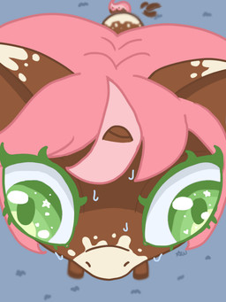 1_horn bodily_fluids brown_body brown_fur brown_horn dipstick_tail ear_markings eyelashes facial_markings feces female female_feral feral fisheye_lens fur green_eyelashes green_eyes hair head_markings horn markings mottled muzzle_(marking) nervous perspective piebald pink_hair pink_tail_tip solo sparkles sparkling_eyes standing sweat tail tail_markings white_markings young young_female young_feral bananawaifu fluffy_pony fluffy_pony_(species) mammal 2025 3:4 digital_media_(artwork) meme shaded