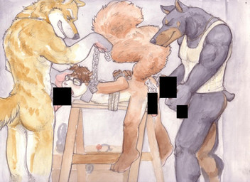 abe anal anal_penetration anthro back bdsm bent_over bipedal bondage bound butt canine censored chain collar cum cum_inside doberman dog full-length_portrait group group_sex lying male male/male mammal mixed_media nitrogen on_front oral pencil_(artwork) penetration penis sex side_view source_request spitroast standing three-quarter_portrait threesome traditional_media_(artwork) wooden_horse
Rating: Explicit
Score: -3
User: msc
Date: May 15, 2007 abe anal anal_penetration anthro back bdsm bent_over bipedal bondage bound butt canine censored chain collar cum cum_inside doberman dog full-length_portrait group group_sex lying male male/male mammal mixed_media nitrogen on_front oral pencil_(artwork) penetration penis sex side_view source_request spitroast standing three-quarter_portrait threesome traditional_media_(artwork) wooden_horse
Rating: Explicit
Score: -3
User: msc
Date: May 15, 2007
