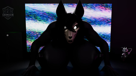 anthro big_breasts black_body breasts electronics female inside solo television white_eyes crimsomdark scrag_(modeler) microsoft scp_foundation xbox xbox_game_studios scp-1471-a scp-1471-a_(scrag) canid canine canis malo mammal wolf 16:9 3d_(artwork) blender_(artwork) blender_cycles_(artwork) digital_media_(artwork) hi_res widescreen
