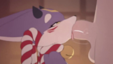 anthro anthro_focus bodily_fluids cum cum_from_mouth cum_from_nose cum_in_mouth cum_in_nose cum_inside deep_throat drinking drinking_cum duo fellatio female female_anthro female_focus fur genital_fluids genitals hand_on_head head_grab human_on_anthro humanoid_genitalia humanoid_penis interspecies light_body light_skin male male/female male_human oral oral_penetration penetration penile penis purple_body purple_fur saliva sex solo_focus tail tail_motion tailwag tongue homuro ena_(homuro) canid canine fox human mammal 16:9 2d_animation animated sound webm widescreen