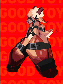 ambiguous_gender anthro antlers arms_tied bdsm belt bent_legs bondage bound collar harness horn kneeling muzzle_(object) muzzled nipples null null_bulge restraints solo tail tail_motion tailwag teasing azzy~xyz azzy_(azzy~xyz) deer mammal hi_res nonbinary_(lore) trans_(lore)
