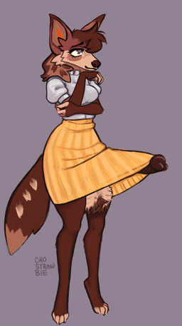 anthro big_penis bottomwear clothing genitals gynomorph huge_penis hyper hyper_genitalia hyper_penis intersex penis skirt tail tail_motion tailwag throbbing throbbing_penis yellow_bottomwear yellow_clothing yellow_skirt chostrawbie maeve_(chostrawbie) canid canine canis mammal maned_wolf wolf animated animated_gif hi_res short_playtime