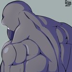 anthro back_muscles beak big_muscles eyebrow_ridge general_grey_(dekumemer) grey_body latissimus_dorsi looking_away male muscular muscular_male rear_view solo dekumemer african_grey afrotropical_parrot avian bird parrot true_parrot 1:1 2023 cel_shading digital_drawing_(artwork) digital_media_(artwork) hi_res shaded