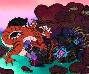 2_penises all_the_way_through animal_genitalia animal_penis anthro anthro_on_feral anthro_on_top anthro_penetrating anus balls bestiality big_balls big_butt big_clitoris big_penis bodily_fluids butt claws clitoral clitoral_hood clitoral_masturbation clitoris cum cum_in_mouth cum_inside cum_on_ground cum_on_self double_penetration ear_penetration ejaculation equine_genitalia equine_penis feet fellatio feral feral_penetrated foot_fetish foot_on_clitoris foot_on_vulva foot_play genital_fluids genitals hemipenes hindpaw huge_balls huge_butt huge_hips huge_penis huge_thighs hybrid_genitalia hybrid_penis in_one_ear_and_out_the_other interspecies knot knotted_equine_penis knotted_penis knotting leaking_cum licking long_tongue lying male male_anthro male_on_feral markings masturbation multi_genitalia multi_penis on_back oral oral_penetration pawpads paws penetration penile penile_penetration penis penis_in_ear raised_tail sex size_difference striped_markings striped_tail stripes tail tail_anus tail_genitals tail_markings tail_tuft tail_vulva thick_thighs toe_claws tongue tongue_out tongue_out_fellatio tonguejob tuft unusual_anatomy unusual_genitalia_placement unusual_tail unusual_vulva_placement vulva wide_hips yonnixart european_mythology mythology deziyonix_(yonnixart) dragon mythological_creature mythological_scalie scalie shigarshil western_dragon ears absurd_res hi_res nonbinary_(lore) xenogender_(lore)