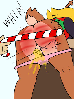 anthro bad_parenting bent_over blonde_hair bodily_fluids butt_slap candy candy_cane cane caning clothed clothing dessert duo female food genital_fluids genitals hair holidays innie_vulva panties panties_down partially_clothed peeing pink_clothing pink_panties pink_underwear plump_labia punishment slap small_tail spank_marks spanked_butt spanking tail underwear underwear_down urine vulva wetting benjypineapple christmas deltarune undertale_(series) carol_holiday noelle_holiday deer mammal monster new_world_deer reindeer 3:4 daughter_(lore) mother_(lore) mother_and_child_(lore) mother_and_daughter_(lore) parent_(lore) parent_and_child_(lore) parent_and_daughter_(lore)