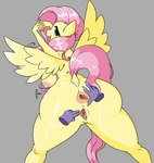 ambiguous_gender anthro anus areola breasts butt disembodied_hand duo female female/ambiguous genitals hair nipples nude pink_hair pussy solo_focus spread_anus spread_butt spread_pussy spreading thick_thighs wings cupic friendship_is_magic hasbro my_little_pony mythology fluttershy_(mlp) equid equine mammal mythological_creature mythological_equine pegasus hi_res