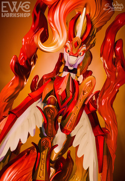 armor craft ewc_workshop fangs feral figurine fire flying headgear helmet horn muscular open_mouth sculpture sharp_teeth solo statue teeth tongue wings sunny_way friendship_is_magic hasbro my_little_pony mythology daybreaker_(mlp) equid equine mammal mythological_creature mythological_equine winged_unicorn 3d_(artwork) digital_media_(artwork) hi_res zbrush_(artwork)