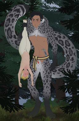 4_toes 5_fingers accessory age_difference animal_ears animal_genitalia animal_tail ball_size_difference balls belt belt_only biped black_eyebrows black_hair blonde_hair blue_eyes caprine_genitalia claws closed_smile cloven_hooves damascus_steel dark_body dark_skin dewclaw_hooves digitigrade duckface duo eyebrows eyes_closed feet feline_ears feline_genitalia finger_claws fingers fluffy fluffy_tail foot_grab forest forest_background freckled_face freckles front_view fully_sheathed fur genitals grass grey_body grey_fur hair hair_accessory hair_ring hanging_by_feet holding_another hooves humanoid_face hunting_knife iris knife larger_male leopard_spots light_body light_skin long_tail looking_at_genitalia looking_down male male/male male_humanoid male_pred male_prey mouth_closed multicolored_body nature nature_background nipples nude nude_humanoid nude_male older_humanoid older_male outside penile_spines penis penis_tip plant predator/prey pupils sash sheath sheath_size_difference shrub size_difference smaller_male smile smirk split_form spots standing suspension tail toes tree unconscious unconscious_male upside_down young young_humanoid young_male younger_humanoid younger_male moonhoek saffi_kyrius animal_humanoid bovid caprine felid felid_humanoid feline feline_humanoid goat human humanoid hybrid mammal mammal_humanoid pantherine pantherine_humanoid satyr snow_leopard snow_leopard_humanoid absurd_res colored digital_media_(artwork) hi_res