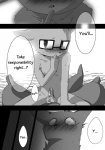 anthro comic daihatsu deer deja-vu dialogue digital_media_(artwork) duo english_text erection eyewear flirting genitals glasses greyscale hard_translated kakukaku_shikajika_(daihatsu_motors) kangaroo kensan macropod male male/male mammal marsupial mascot monochrome nissan notte_kangaroo penis text the_very_definition_of_a_tragedy third-party_edit translated translation_edit