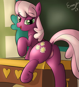 anus bedroom_eyes butt chalkboard classroom clitoris cutie_mark desk female feral fur furniture genitals green_eyes hair half-closed_eyes hooves information_board looking_at_viewer looking_back multicolored_hair narrowed_eyes on_desk open_mouth pink_hair presenting purple_body purple_fur raised_tail school seductive smile solo table tail two_tone_hair underhoof unprofessional_behavior vulva matimus91 friendship_is_magic hasbro my_little_pony cheerilee_(mlp) earth_pony equid equine horse mammal pony hi_res