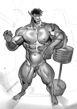 5_fingers abs balls big_muscles exercise fingers genitals hair larger_male long_penis male muscular muscular_male muscular_thighs nude nude_male pecs penis size_difference solo weightlifting weights workout purplebirdman american_dragon:_jake_long disney mythology jake_long dragon mythological_creature mythological_scalie scalie hi_res monochrome sketch
