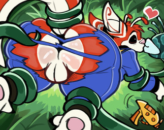 ambiguous_gender antennae_(anatomy) anus backsack balls black_claws blue_clothing butt claws clothing dipstick_antennae duo ears_back fur genitals heart_symbol kissing male multicolored_antennae multicolored_body multicolored_fur pawpads pink_nose pink_pawpads pivoted_ears plant plasma_blaster_(lilo_and_stitch) plasma_gun ranged_weapon red_body red_fur restrained spacesuit tail tentacles tentacles_on_male toe_claws torn_clothing two_tone_body two_tone_fur weapon white_body white_fur doeswhatever disney lilo_and_stitch fan_character ferlo alien elemental_creature experiment_(lilo_and_stitch) flora_fauna 2026 digital_drawing_(artwork) digital_media_(artwork) hi_res