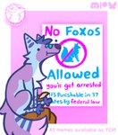 ambiguous_gender blue_body blue_fur blue_hair feral fox_tail fur hair pink_background sign silly silly_face simple_background solo text luckfoxo33 tolng canid canine fox mammal hi_res meme trans_(lore) trans_man_(lore)