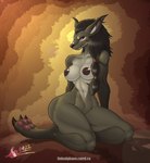 anthro areola black_nipples breasts butt female fur hair looking_at_viewer nipples nude simple_background smile solo thick_thighs bantar2 blizzard_entertainment warcraft canid canine mammal werecanid werecreature worgen 2022 digital_media_(artwork) hi_res