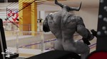 16:9 2_horns 3d_(artwork) arm_tattoo back_muscles bioware digital_media_(artwork) dragon_age electronic_arts exercise helices3d hi_res horn humanoid iron_bull male muscular muscular_humanoid muscular_male qunari rear_view solo tattoo weightlifting weights widescreen workout