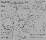 2024 absurd_res ambient_among_us ambient_crewmate_(among_us) animal_genitalia animal_penis balls doodle_dip english_text equine_genitalia equine_penis erection genitals grey_background hi_res how-to male medial_ring monochrome penis simple_background text vein veiny_penis